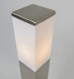 QAZQA Malios - Lampe D'extérieur LED Moderne Et Smart | Lampadaire Pour L'extérieur Avec WiFi - 1 Lumière - H 80 Cm - Acier - Éclairage Extérieur -Glass Vases Boutique de vente 1116x1200 1
