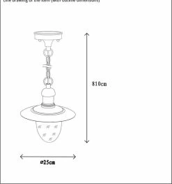 Lucide ARUBA Lampe à Suspension D'extérieur - Ø 25 Cm - E27 - IP44 - Zwart -Glass Vases Boutique de vente 1125x1200