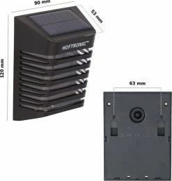 HOFTRONIC Dono - 4x Lampe D'extérieur Solar - Convient Pour Clôture, Façade Et Allée - Avec Interrupteur Crépusculaire - étanche IP65 - 3000K Blanc Chaud - Éclairage De Jardin à L'énergie Solaire -Glass Vases Boutique de vente 1135x1200