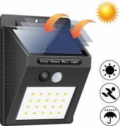 SANS MARQUE LUMIÈRE LED SOLAIRE énergie Solaire | Capteur De Mouvement | Lampe | Léger | Décoration De Luxe | Cour Avant | Arrière-cour