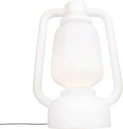 QAZQA Storm - Lampe D'extérieur Moderne à LED Smart | Lampadaire Pour Extérieur Avec WiFi - 1 Lumière - H 110 Cm - Wit - Éclairage Extérieur -Glass Vases Boutique de vente 1143x1200 2