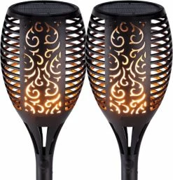 LedKoning Lampe Solaire LED Valeur De La Torche Réglée Avec Capteur Crépusculaire Et Effet De Flamme 31 LedKoning Lampe Solaire LED Valeur De La Torche Réglée Avec Capteur Crépusculaire Et Effet De Flamme -Glass Vases Boutique de vente 1155x1200