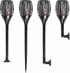 Proventa Lampe Solaire Torch Small Noire Avec Effet Flamme -Glass Vases Boutique de vente 1162x1200 3