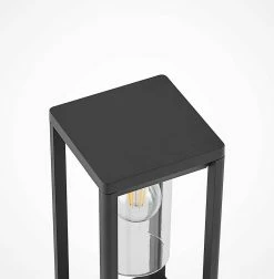 Lindby - Lampe Sur Pied - 1 Lumière - Aluminium, Plastique - H : 35 Cm - E27 - Gris Foncé -Glass Vases Boutique de vente 1176x1200 3