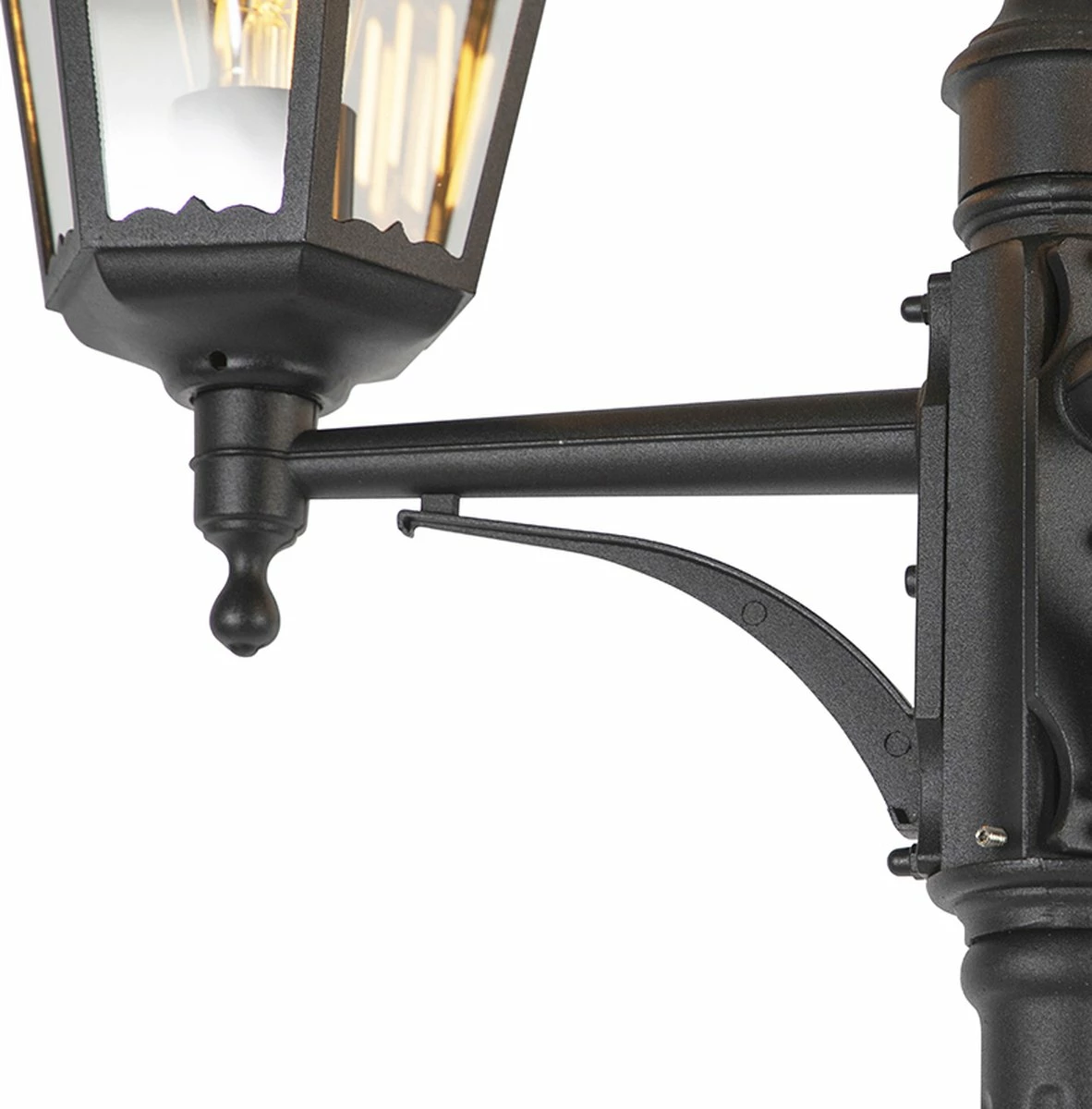 QAZQA New_orleans - Lampe D'extérieur Smart à LED Rurale | Lampadaire Pour Extérieur Avec WiFi - 3 Lumières - H 230 Cm - Zwart - Éclairage Extérieur 6 QAZQA New_orleans - Lampe D'extérieur Smart à LED Rurale | Lampadaire Pour Extérieur Avec WiFi - 3 Lumières - H 230 Cm - Zwart - Éclairage Extérieur – Image 6