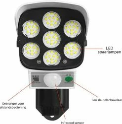 SANS MARQUE 77 LED Lumière Solar Capteur De Motion Sécurité Caméra Factice Sans Fil Lumière D'inondation Extérieure IP65 Lampe étanche 3 Modus Pour La Maison Jardin -Glass Vases Boutique de vente 1186x1200 1