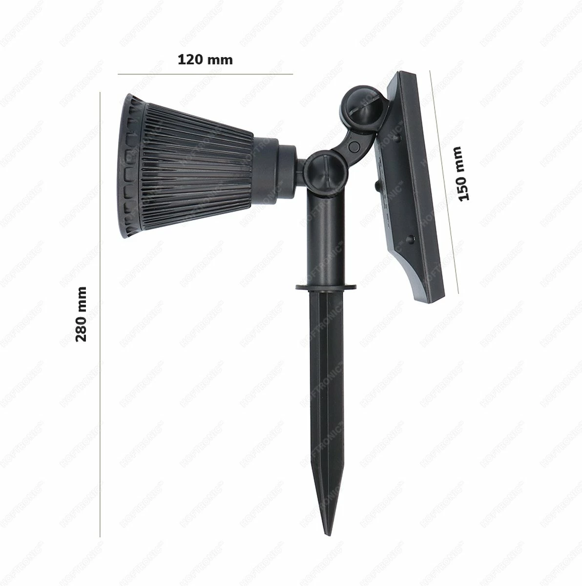 HOFTRONIC Bend - Spot Solar LED - 6000K - Blanc Lumière Du Jour - Etanche IP65 - Spot De Jardin Lampe D'extérieur Spot Au Sol à énergie Solaire 7 HOFTRONIC Bend - Spot Solar LED - 6000K - Blanc Lumière Du Jour - Etanche IP65 - Spot De Jardin Lampe D'extérieur Spot Au Sol à énergie Solaire – Image 7