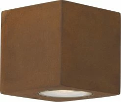 KS Verlichting - Lampe D'extérieur Levi Downlighter - Applique Murale Corten - Acier Corten - Couleur Rouille - Applique Extérieure