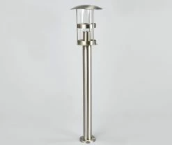 Lindby - Lampe D'extérieur - 1lumière - Acier Inoxydable, Polycarbonate - H: 80 Cm - E27 - Acier Inoxydable, Transparent -Glass Vases Boutique de vente 1200x1011