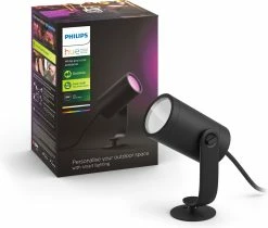 Philips Hue Lily Garden Spot - Ambiance Blanche Et Colorée - 1 Lampe - Kit D'extension - Extérieur