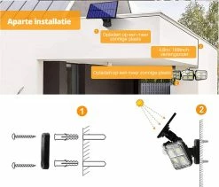 SANS MARQUE Lampe Solar Intérieure Plein Air Avec Tête Réglable - Grand Angle Siècle Des Lumières - 20W - 122 Leds - Super Lumineux - Énergie Solaire - Étanche IP65 -Glass Vases Boutique de vente 1200x1023