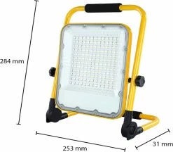 Lightexpert Lampe De Chantier LED Blinq Batterie - 100 Watt 2500 Lumen - Blanc Lumière Du Jour 6400K - LED Rechargeable - 4 Modes D'éclairage - IP65 étanche - Jusqu'à 12 Heures De Lumière Sur Une Seule Charge - Lampe à Batterie -Glass Vases Boutique de vente 1200x1047