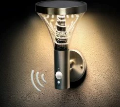 Brimmel Waleda SG601071 Applique Murale Lampe De Jardin Extérieur éclairage Extérieur énergie Solaire éclairage Extérieur éclairage De Jardin-25cm -Glass Vases Boutique de vente 1200x1065