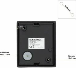 SANS MARQUE HOFTRONIC™ Lampe D'extérieur / Applique LED Zwart - Cube éclairé Des Deux Côtés - IP54 - Cube Kansas - 6 Watt - Lampe Carrée Adaptée à L'intérieur Et à L'extérieur -Glass Vases Boutique de vente 1200x1067