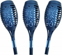 Huismerk LEDPLANET.NL Lampe à Feu Solar LED 3 Pièces | Simulation De Flamme De Torche | Flamme Blanc Chaud | IP65 - Résistant Aux Projections D'eau