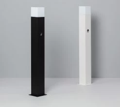 Bussandri Lampe D'extérieur Augustia - Lampadaire - E27 -11x11x74cm - Wit -Glass Vases Boutique de vente 1200x1076