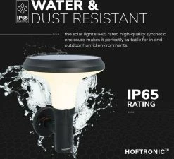 HOFTRONIC Stuart - LED Solar Applique Murale Extérieure 4.5W 3000K IP65 Brûlures à 12 Heures Sur Une Charge - L' éclairage De Jardin Solaire Solar Lampe Extérieure -Glass Vases Boutique de vente 1200x1092 2