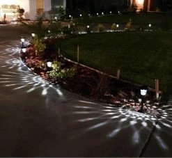 SANS MARQUE TDR - Lampe à Gazon Solar - Acier Inoxydable - Éclairage De Jardin Extérieur étanche - 4 PIECES PAR ENSEMBLE - Lumière Noire Et Blanche -Glass Vases Boutique de vente 1200x1102 2