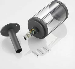 Lindby - Lampe Sur Pied - 1lumière - Aluminium, Verre - H: 40 Cm - E27 - Gris Foncé, Clair -Glass Vases Boutique de vente 1200x1105 1