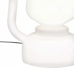 QAZQA Storm - Lampe D'extérieur Moderne à LED Smart | Lampadaire Pour Extérieur Avec WiFi - 1 Lumière - H 110 Cm - Wit - Éclairage Extérieur -Glass Vases Boutique de vente 1200x1106