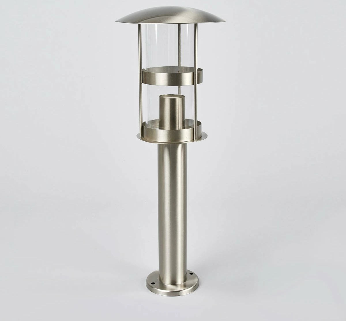 Lindby - Lampe D'extérieur - 1lumière - Acier Inoxydable, Polycarbonate - H: 50 Cm - E27 - Acier Inoxydable, Transparent 4 Lindby - Lampe D'extérieur - 1lumière - Acier Inoxydable, Polycarbonate - H: 50 Cm - E27 - Acier Inoxydable, Transparent – Image 4