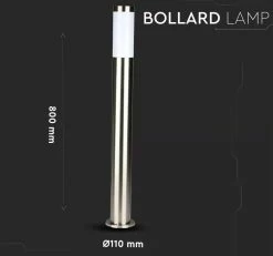 V-tac V- TAC - Lampadaire LED Dally L Inox E27 Douille IP44 80 Cm Lampe D'extérieur Sur Pied Lampadaire éclairage De Chemin Extérieur éclairage D'allée -Glass Vases Boutique de vente 1200x1121 1