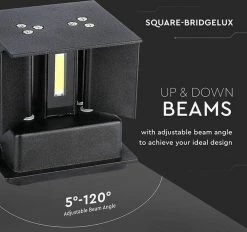 HOFTRONIC™ Lampe D'extérieur / Applique LED Zwart - 3 Pièces - Cube éclairant Des Deux Côtés - IP65 - Cube Kansas - 6 Watt - Lampe Carrée Adaptée à L'intérieur Et à L'extérieur 49 HOFTRONIC™ Lampe D'extérieur / Applique LED Zwart - 3 Pièces - Cube éclairant Des Deux Côtés - IP65 - Cube Kansas - 6 Watt - Lampe Carrée Adaptée à L'intérieur Et à L'extérieur -Glass Vases Boutique de vente 1200x1128 1