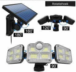 SANS MARQUE Lampe Solar Intérieure Plein Air Avec Tête Réglable - Grand Angle Siècle Des Lumières - 20W - 122 Leds - Super Lumineux - Énergie Solaire - Étanche IP65 -Glass Vases Boutique de vente 1200x1138 1