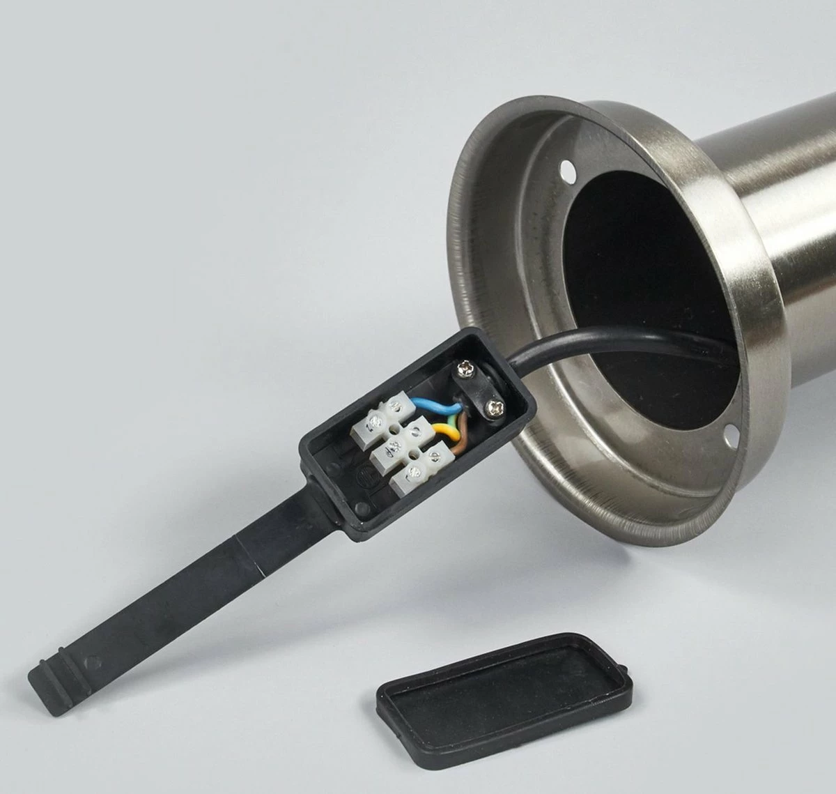 Lindby - Lampe D'extérieur - 1 Lumière - Acier Inoxydable, Plastique - H : 110 Cm - E27 - Acier Inoxydable, Blanc Opale 7 Lindby - Lampe D'extérieur - 1 Lumière - Acier Inoxydable, Plastique - H : 110 Cm - E27 - Acier Inoxydable, Blanc Opale – Image 7