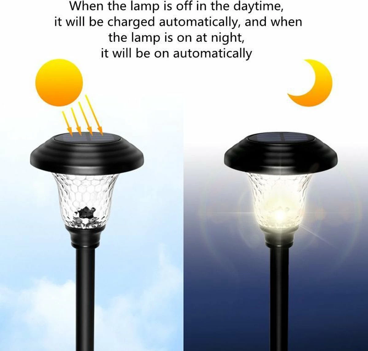 SANS MARQUE TDR - Lampe à Gazon Solar - Acier Inoxydable - Éclairage De Jardin Extérieur étanche - 4 PIECES PAR SET - Zwart- Lumière Jaune Chaude 7 SANS MARQUE TDR - Lampe à Gazon Solar - Acier Inoxydable - Éclairage De Jardin Extérieur étanche - 4 PIECES PAR SET - Zwart- Lumière Jaune Chaude – Image 7