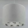 Lampe D'enfant Chambre D'enfant-gris éléphant-lampe De Bébé-chambre De Bébé-jungle-lampe Suspendue