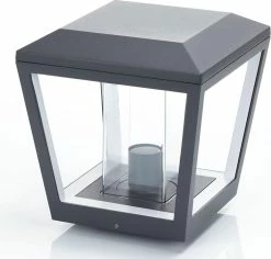 Lucande - Lampe Sur Pied - 1 Lumière - Aluminium Moulé Sous Pression, Polycarbonate - H: 26 Cm - E27 - Gris Foncé -Glass Vases Boutique de vente 1200x1148 2