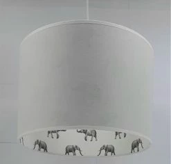 Lampe D'enfant Chambre D'enfant-gris éléphant-lampe De Bébé-chambre De Bébé-jungle-lampe Suspendue
