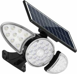 HOFTRONIC Fulco - Applique Solar LED - Détecteur De Mouvement Et Interrupteur Crépusculaire - 3000K Blanc Chaud - Lampe D'extérieur Solaire - Wintersolar -Glass Vases Boutique de vente 1200x1152