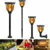 Moli Shop 1 Pièce-lampe Flamme, Torche Solar Flamme Lampe, 96 LED IP65 étanche Pour Arrière-cours, Jardin, Flambeaux Lumière Vacillante Flamme Effet Jardin Lumière, éclairage De Décoration
