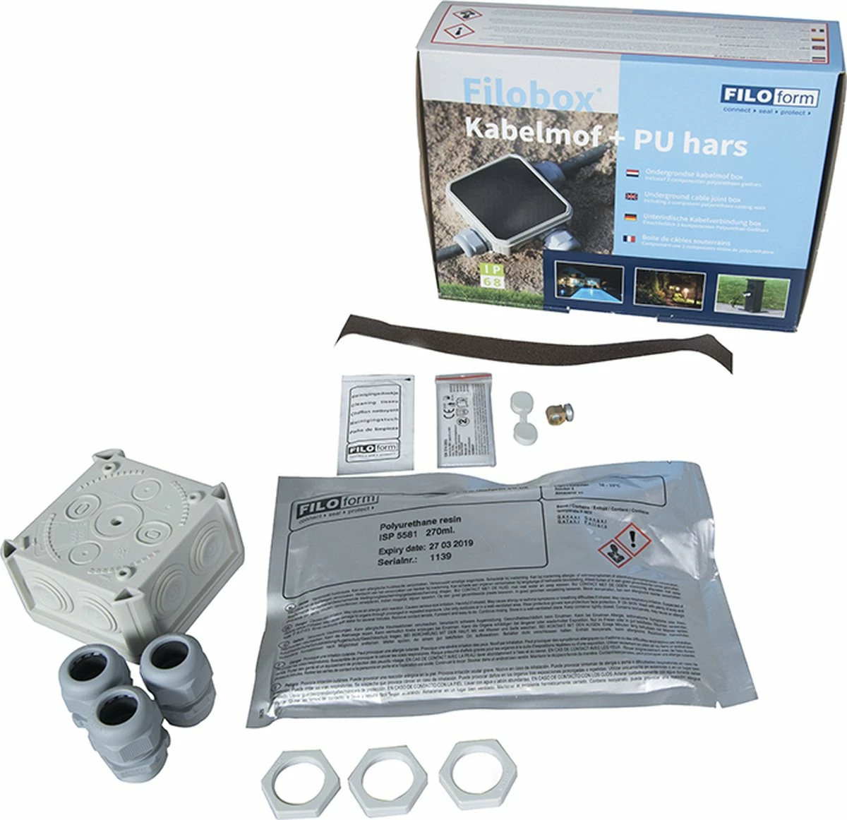 QAZQA Charlois - Lampe D'extérieur Sur Pied Design | Lampadaire D'extérieur - 1 Lumière - H 40 Cm - Zwart - Éclairage Extérieur 6 QAZQA Charlois - Lampe D'extérieur Sur Pied Design | Lampadaire D'extérieur - 1 Lumière - H 40 Cm - Zwart - Éclairage Extérieur – Image 6