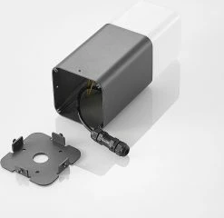 Lucande - Lampe Sur Pied - 1lumière - Aluminium, Polycarbonate - H: 30 Cm - E27 - Anthracite, Blanc -Glass Vases Boutique de vente 1200x1165