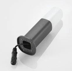 Lucande - Lampe Sur Pied - 1lumière - Aluminium, Polycarbonate - H: 30 Cm - E14 - Anthracite, Blanc -Glass Vases Boutique de vente 1200x1170