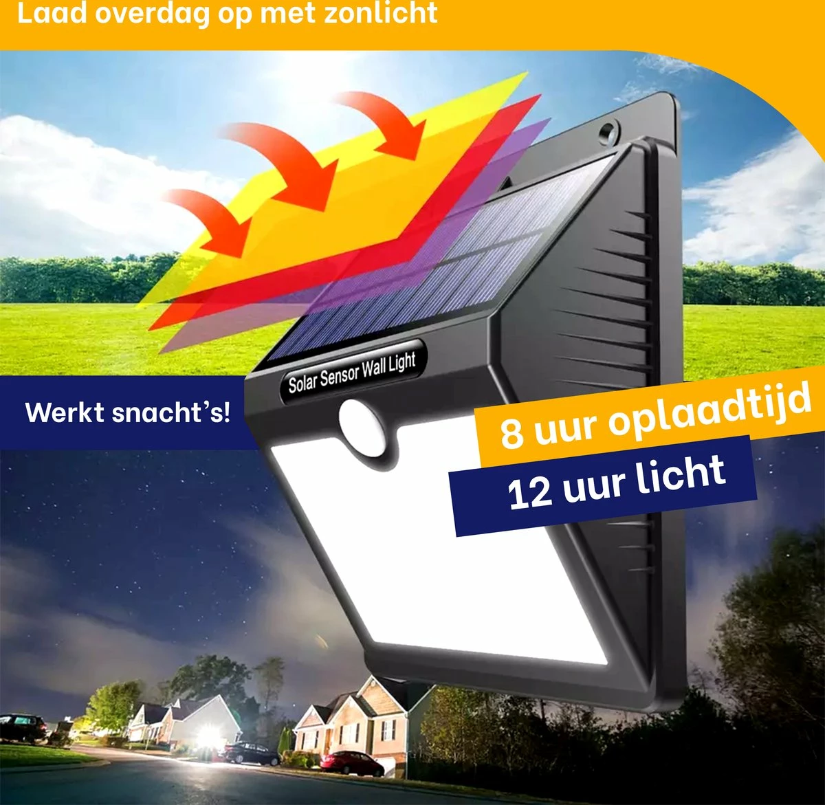 SANS MARQUE Lampe D'extérieur Solar Avec Détecteur De Mouvement - Lumière Wit - Eclairage De Jardin à L'énergie Solaire - Étanche IP65 - 2 Pièces - 97 LED - 2700K - Zwart 12 SANS MARQUE Lampe D'extérieur Solar Avec Détecteur De Mouvement - Lumière Wit - Eclairage De Jardin à L'énergie Solaire - Étanche IP65 - 2 Pièces - 97 LED - 2700K - Zwart – Image 12