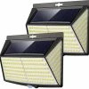 RESKO - Vighep Lampe Solaire Extérieure 228 LED Pack De 2 Lampe Solaire Extérieure Détecteur De Mouvement LED Lampes Solaires Étanche Sans Fil Spot Puissant Jardin Sécurité