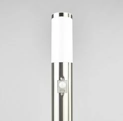 Lindby - Lampe D'extérieur Avec Capteur - 1 Lumière - Acier Inoxydable, Polycarbonate - H : 110 Cm - E27 - Acier Inoxydable, Blanc -Glass Vases Boutique de vente 1200x1181 1