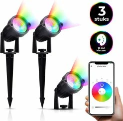 Bolt Electronics®ï¸ - Eclairage De Jardin LED Extérieur - Suspension éclairage Extérieur - Lampe D'extérieur Prick Spot - Lampe RVB - 3 Pià¨ces