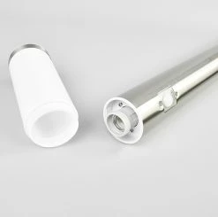 Lindby - Lampe D'extérieur Avec Capteur - 1 Lumière - Acier Inoxydable, Polycarbonate - H : 110 Cm - E27 - Acier Inoxydable, Blanc -Glass Vases Boutique de vente 1200x1190