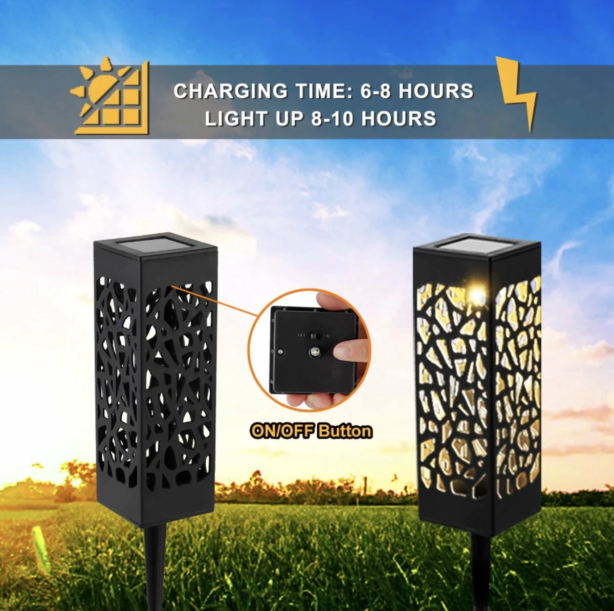 FDShop Eclairage De Jardin - 12 Pièces - énergie Solaire - Lanterne Solaire LED Blanche - éclairage De Chemin - Lampe De Jardin 4 FDShop Eclairage De Jardin - 12 Pièces - énergie Solaire - Lanterne Solaire LED Blanche - éclairage De Chemin - Lampe De Jardin – Image 4
