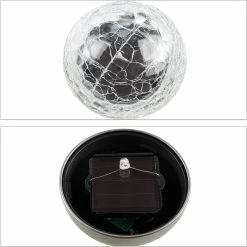 Relaxdays éclairage Solaire De Jardin énergie Solaire - LED - Lumière Blanche - 2 Pièces - Lampe Solaire -Glass Vases Boutique de vente 1200x1198 6