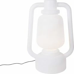QAZQA Storm - Lampe D'extérieur Moderne à LED Smart | Lampadaire Pour Extérieur Avec WiFi - 1 Lumière - H 110 Cm - Wit - Éclairage Extérieur -Glass Vases Boutique de vente 1200x1198 7