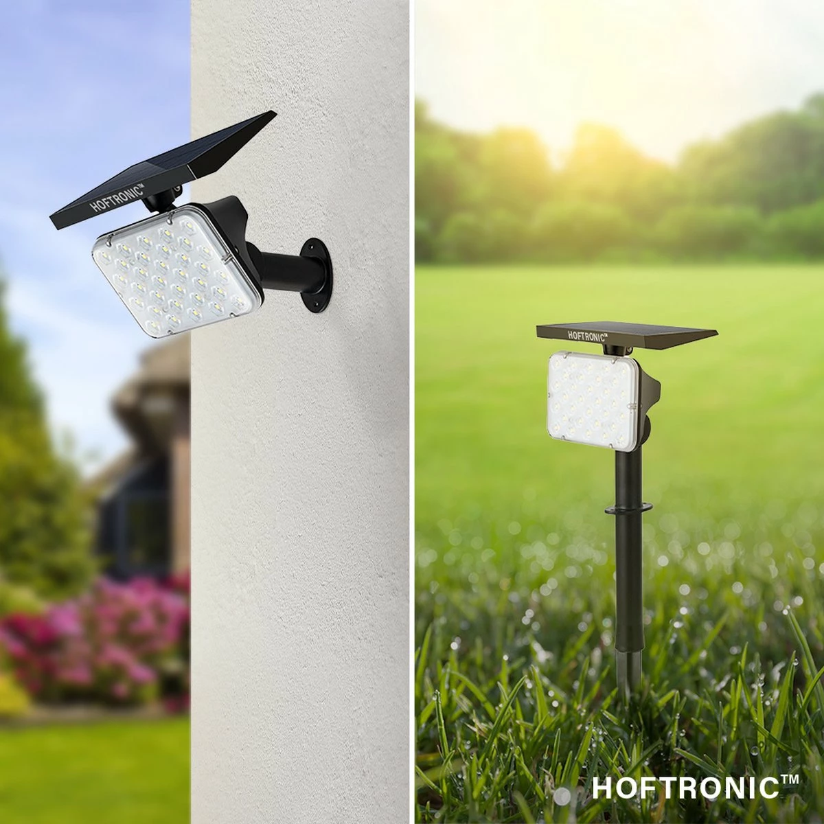 HOFTRONIC Eagle - Spot LED Solar Jardin - 3000K Et Dual Bicolore - 4 Modes D'éclairage - Etanche IP65 - Prick Spot Spot Au Sol - Lampe Solaire D'extérieur Avec Interrupteur Crépusculaire 3 HOFTRONIC Eagle - Spot LED Solar Jardin - 3000K Et Dual Bicolore - 4 Modes D'éclairage - Etanche IP65 - Prick Spot Spot Au Sol - Lampe Solaire D'extérieur Avec Interrupteur Crépusculaire – Image 3