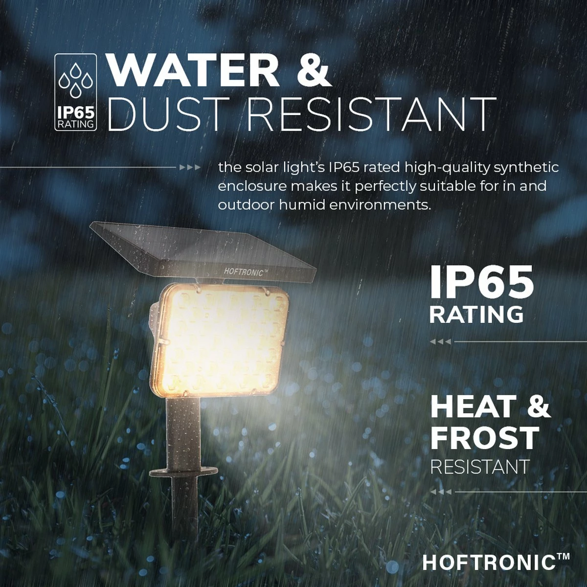 HOFTRONIC Eagle - Spot LED Solar Jardin - 3000K Et Dual Bicolore - 4 Modes D'éclairage - Etanche IP65 - Prick Spot Spot Au Sol - Lampe Solaire D'extérieur Avec Interrupteur Crépusculaire 4 HOFTRONIC Eagle - Spot LED Solar Jardin - 3000K Et Dual Bicolore - 4 Modes D'éclairage - Etanche IP65 - Prick Spot Spot Au Sol - Lampe Solaire D'extérieur Avec Interrupteur Crépusculaire – Image 4