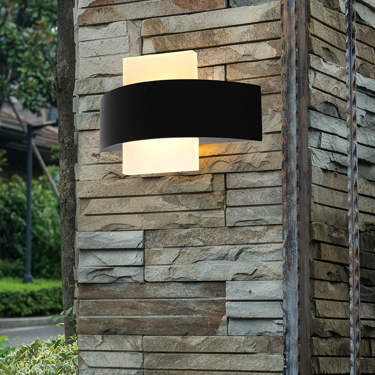 Lampe D'Extérieur Moderne - Steinhauer - Glas - Moderne - LED - L: 23,5cm - Pour Extérieur - Salon - Salle à Manger - Zwart 4 Lampe D'Extérieur Moderne - Steinhauer - Glas - Moderne - LED - L: 23,5cm - Pour Extérieur - Salon - Salle à Manger - Zwart – Image 4