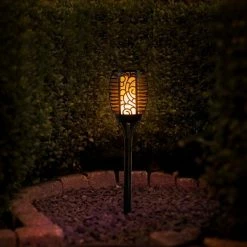 Proventa Lampe Solaire Torch Small Noire Avec Effet Flamme -Glass Vases Boutique de vente 1200x1200 1050